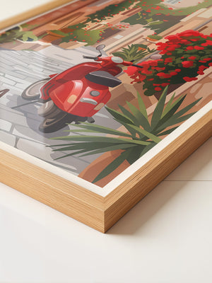 Roter Roller Italienische Gasse
