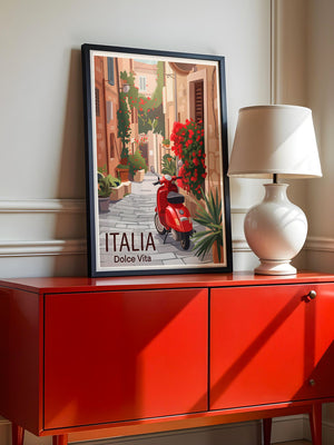 Roter Roller Italienische Gasse