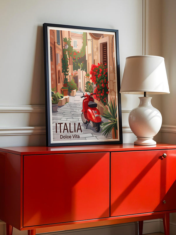 Roter Roller Italienische Gasse