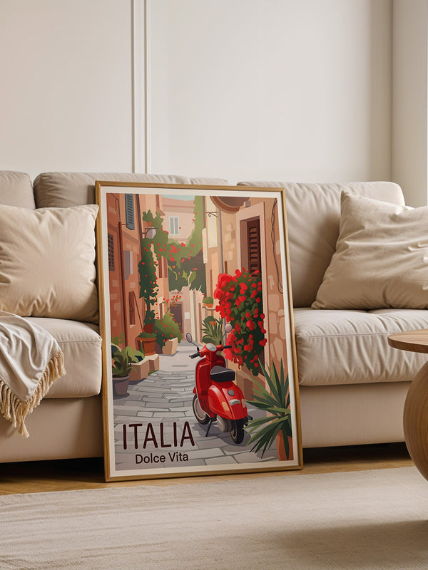 Roter Roller Italienische Gasse