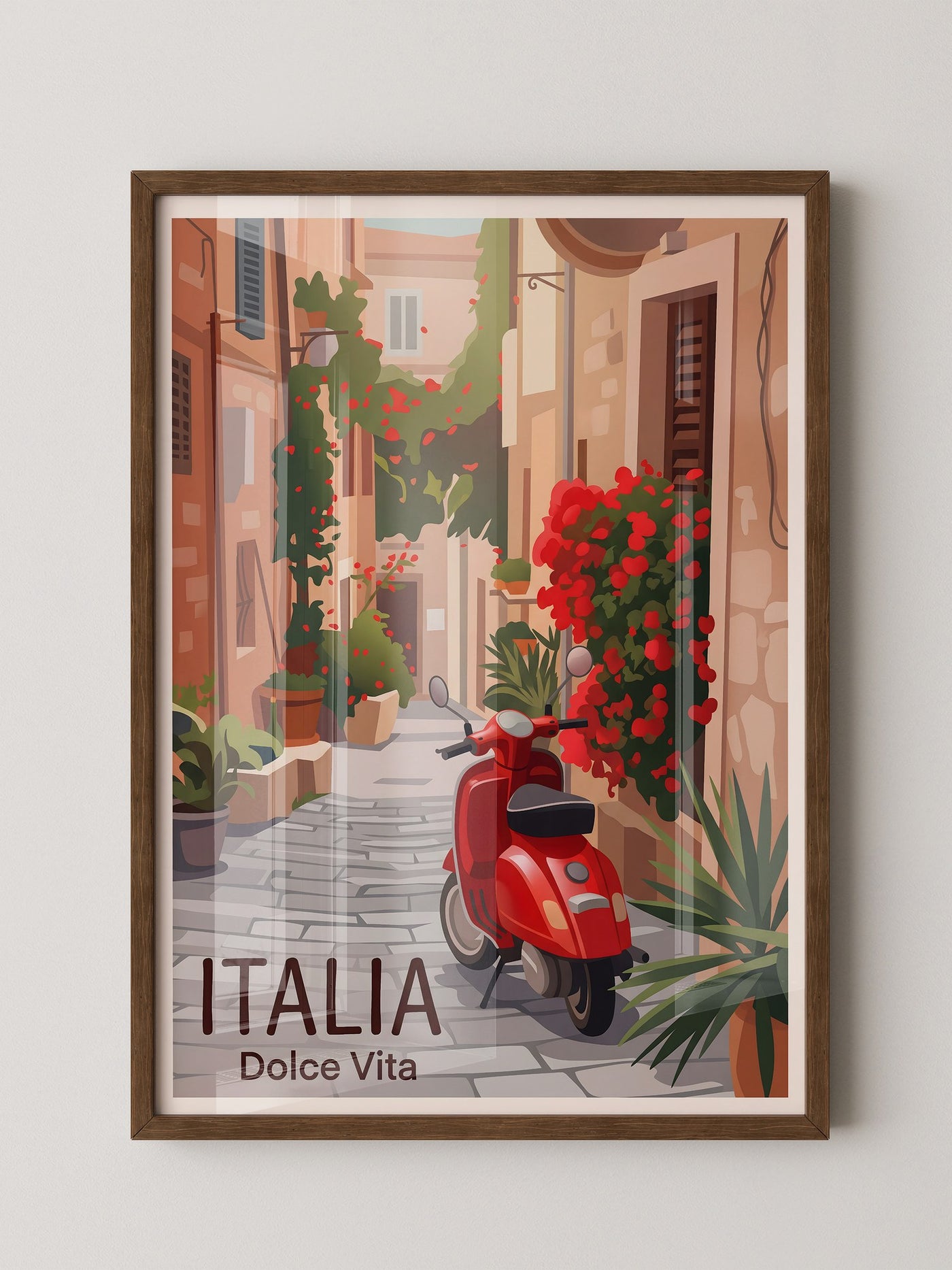 Roter Roller Italienische Gasse