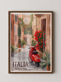 Roter Roller Italienische Gasse