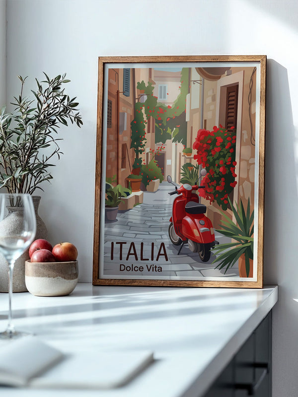 Roter Roller Italienische Gasse