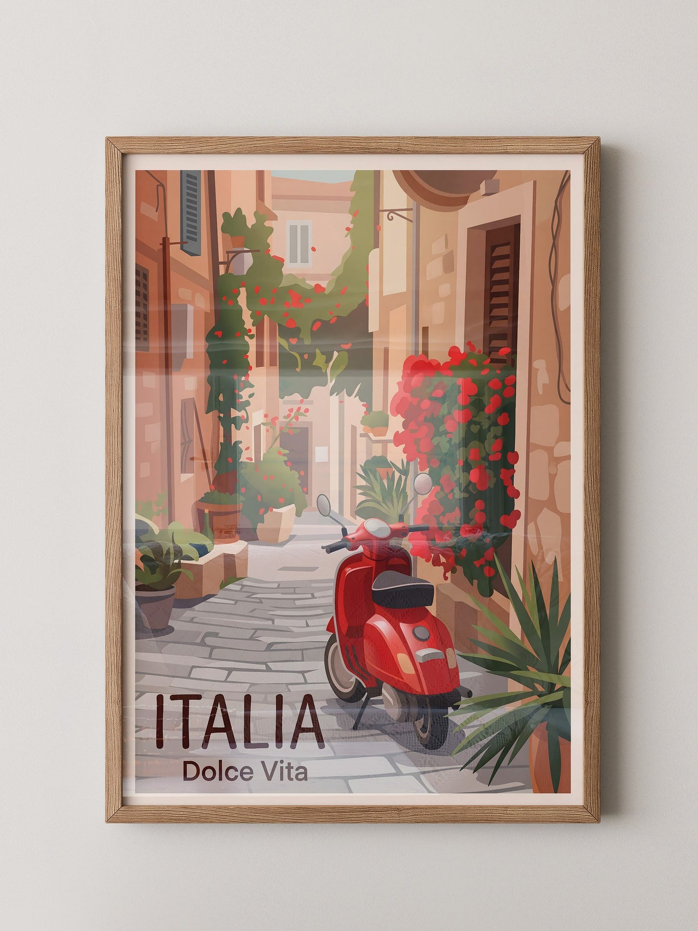 Roter Roller Italienische Gasse