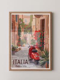 Roter Roller Italienische Gasse