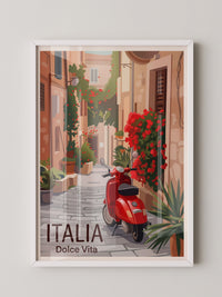 Roter Roller Italienische Gasse