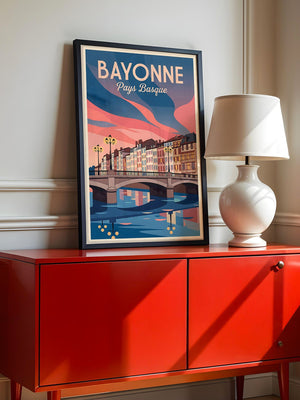 Bayonne Brücke Pastellfarben