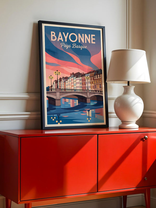 Bayonne Brücke Pastellfarben