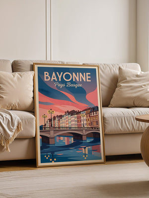 Bayonne Brücke Pastellfarben