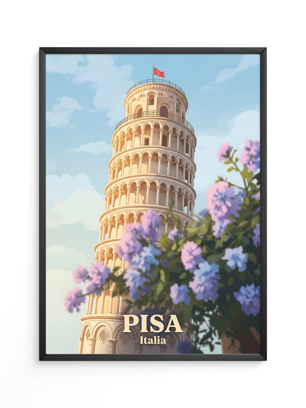 Schiefer Turm Blütenpracht