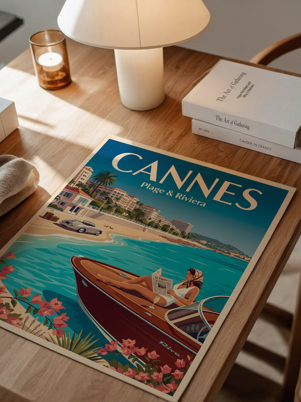 Cannes Boot Retro Küstenstil