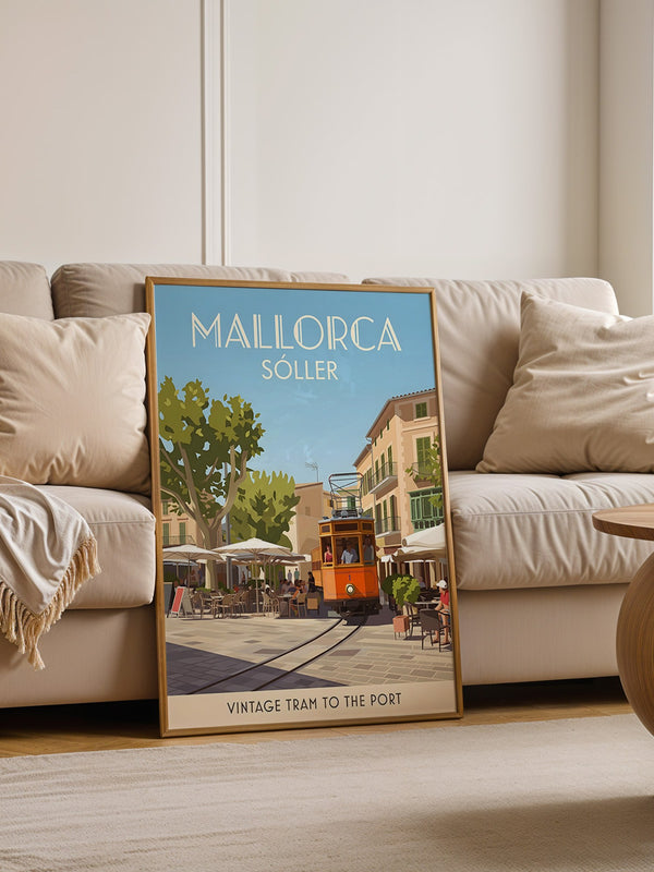 Mallorca Vintage Tram Retro-Stil