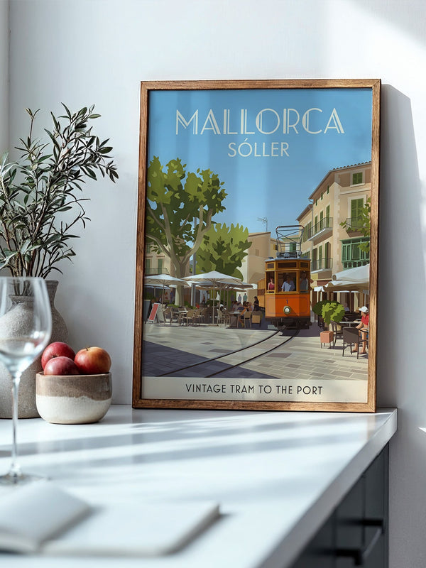 Mallorca Vintage Tram Retro-Stil