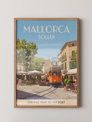 Mallorca Vintage Tram Retro-Stil