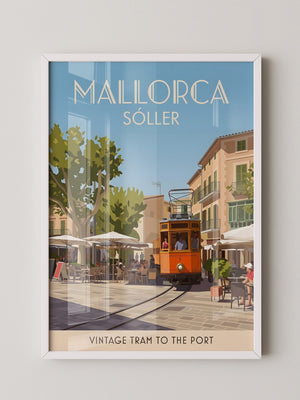 Mallorca Vintage Tram Retro-Stil