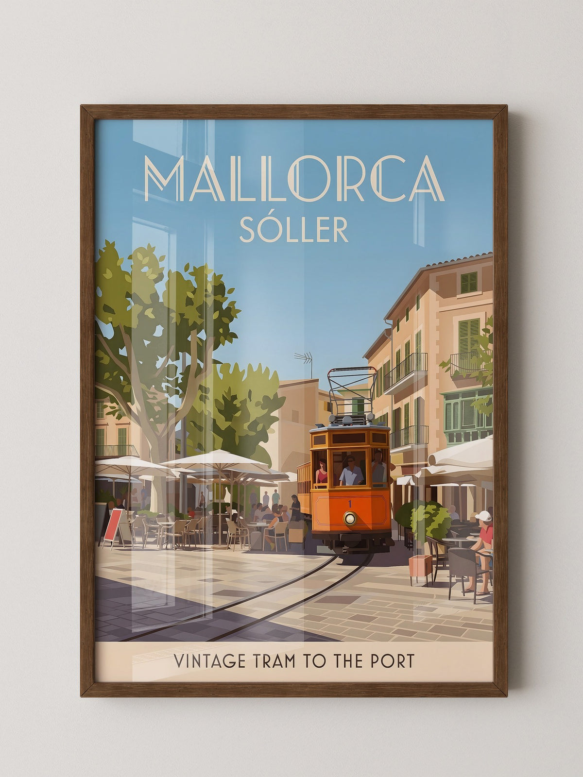 Mallorca Vintage Tram Retro-Stil