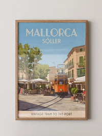 Mallorca Vintage Tram Retro-Stil
