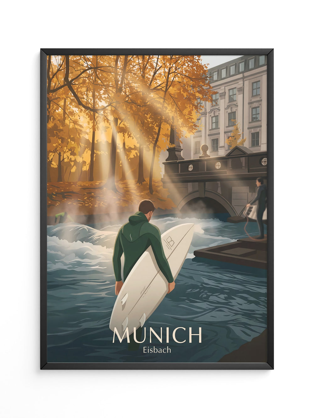 Surfen Herbstlicht Munich
