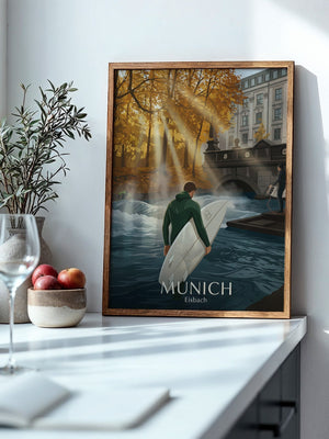 Surfen Herbstlicht Munich