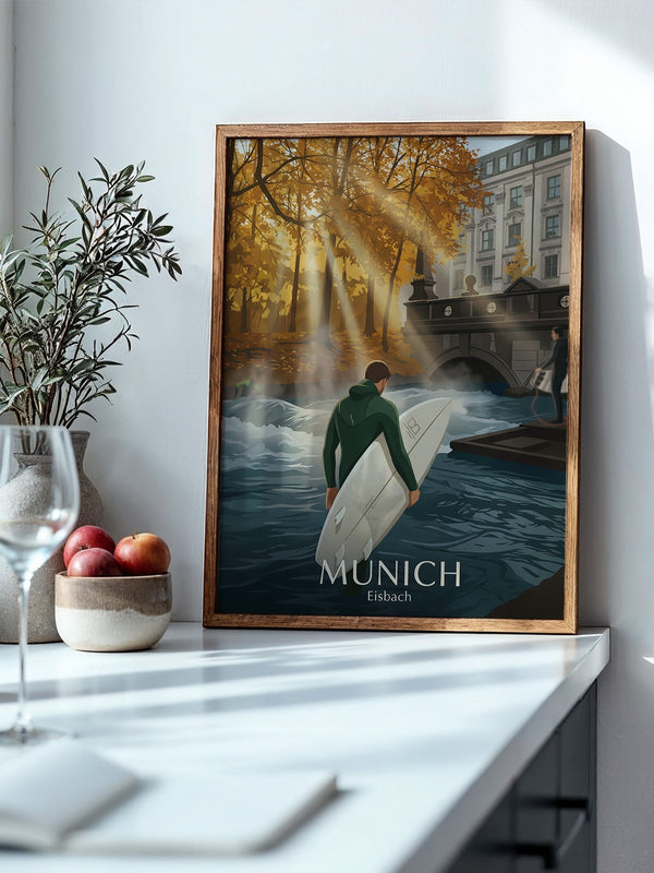 Surfen Herbstlicht Munich
