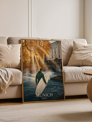 Surfen Herbstlicht Munich
