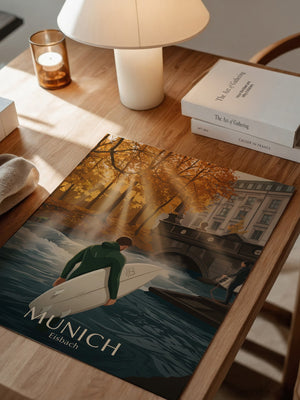Surfen Herbstlicht Munich