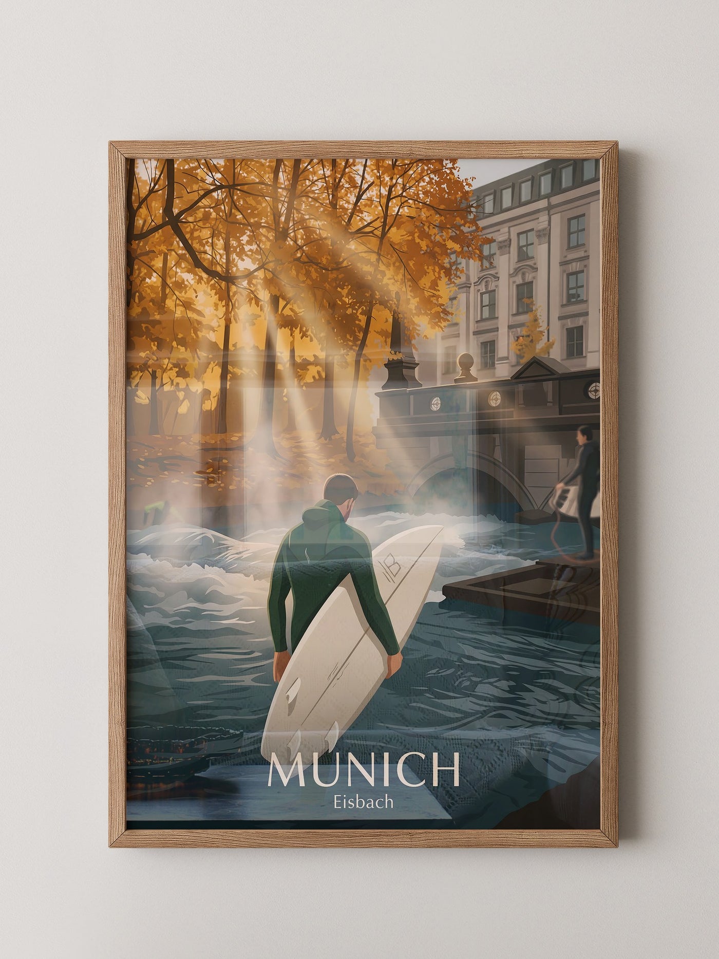 Surfen Herbstlicht Munich