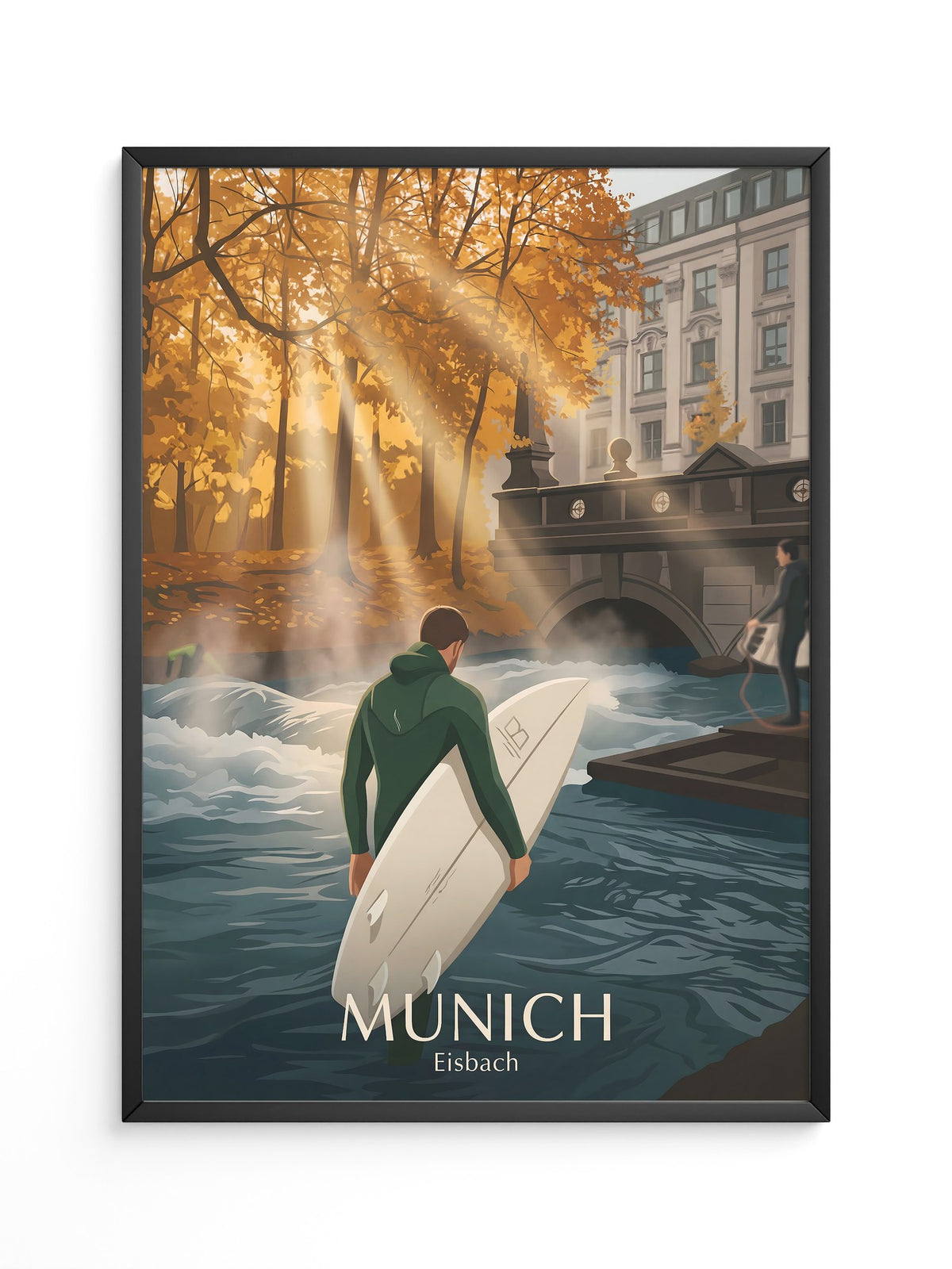 Surfen Herbstlicht Munich
