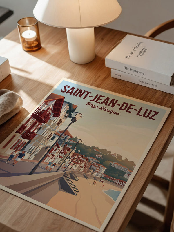 Küstenpromenade Pastellfarben