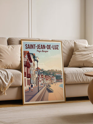 Küstenpromenade Pastellfarben