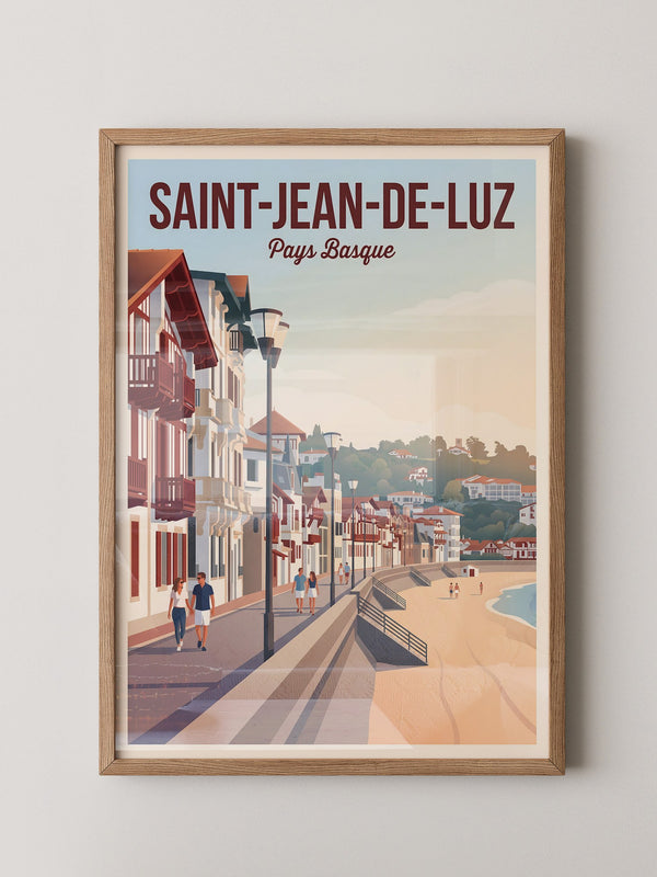 Küstenpromenade Pastellfarben