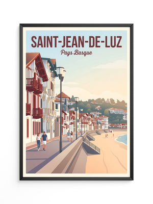 Küstenpromenade Pastellfarben