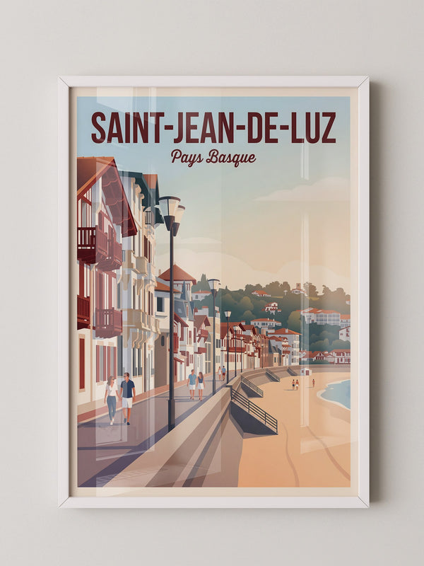 Küstenpromenade Pastellfarben