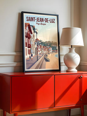 Küstenpromenade Pastellfarben