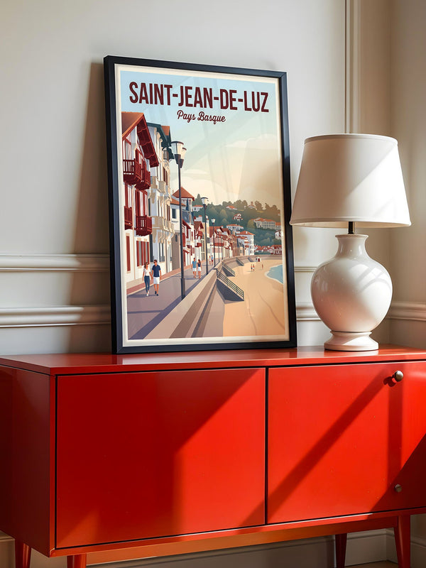 Küstenpromenade Pastellfarben