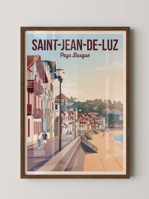 Küstenpromenade Pastellfarben