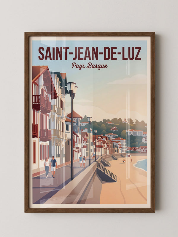 Küstenpromenade Pastellfarben