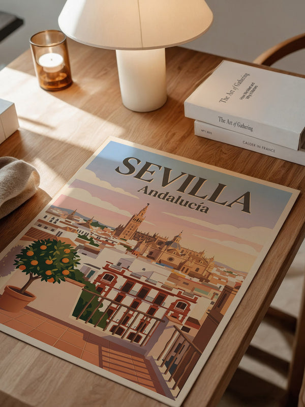 Sevilla Stadtansicht vintage