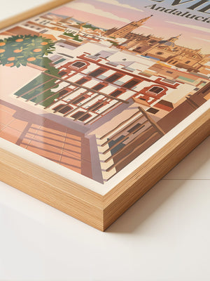 Sevilla Stadtansicht vintage