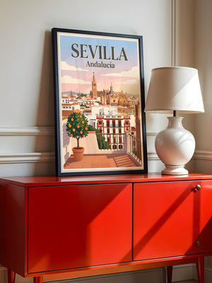 Sevilla Stadtansicht vintage