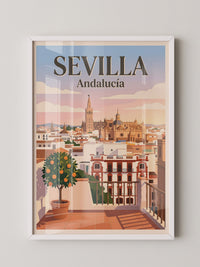 Sevilla Stadtansicht vintage
