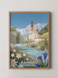 Kirche Alpen Idylle