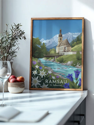 Kirche Alpen Idylle