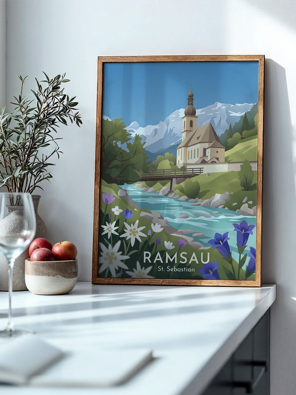 Kirche Alpen Idylle