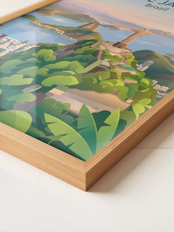 Christusstatue Rio Pastellfarben