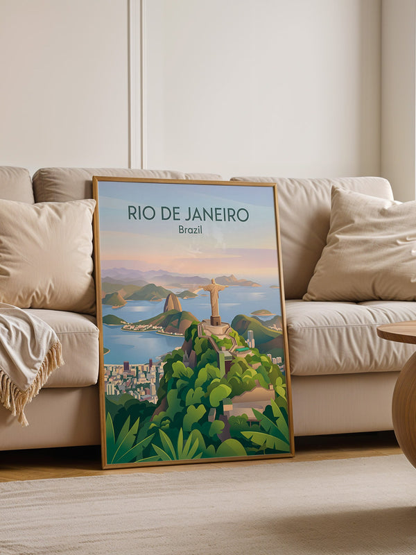 Christusstatue Rio Pastellfarben