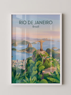 Christusstatue Rio Pastellfarben