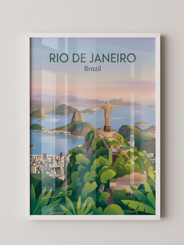 Christusstatue Rio Pastellfarben