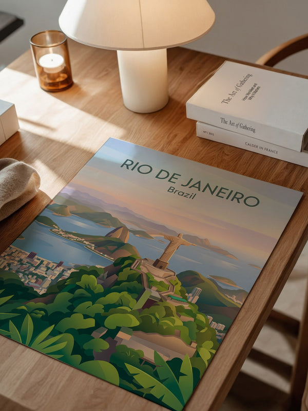 Christusstatue Rio Pastellfarben