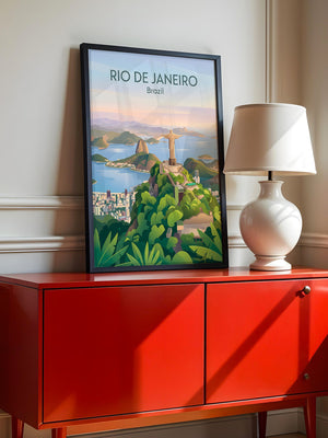 Christusstatue Rio Pastellfarben